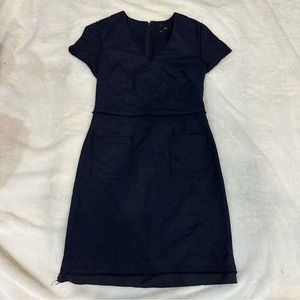 Navy blue Banana Republic dress.